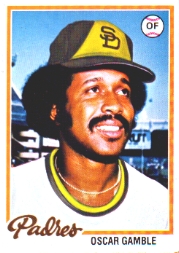 1978 Topps Baseball Cards      390     Oscar Gamble